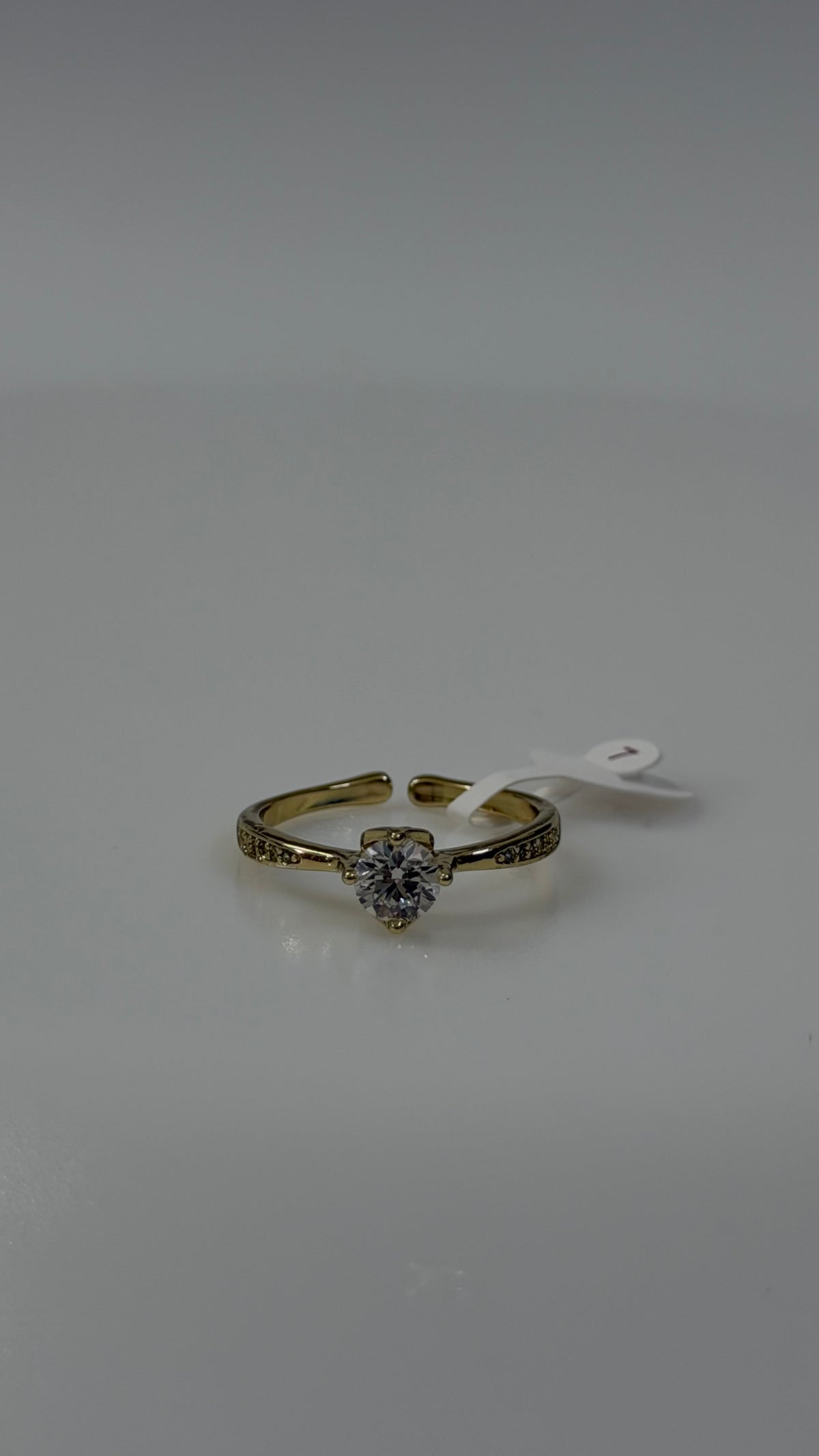 White Diamond Ring size 7