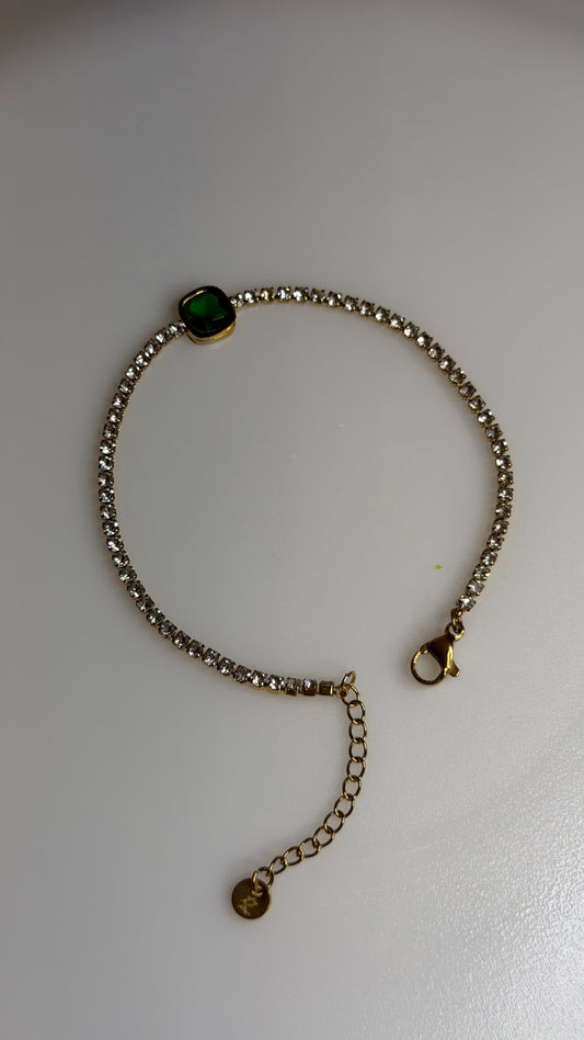 Emerald Chain Bracelet