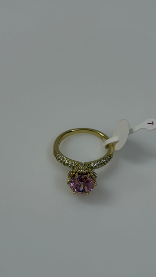 Princess Diamond Pink Ring size 7