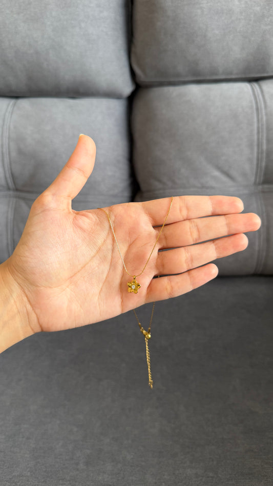 Flower mini necklace A