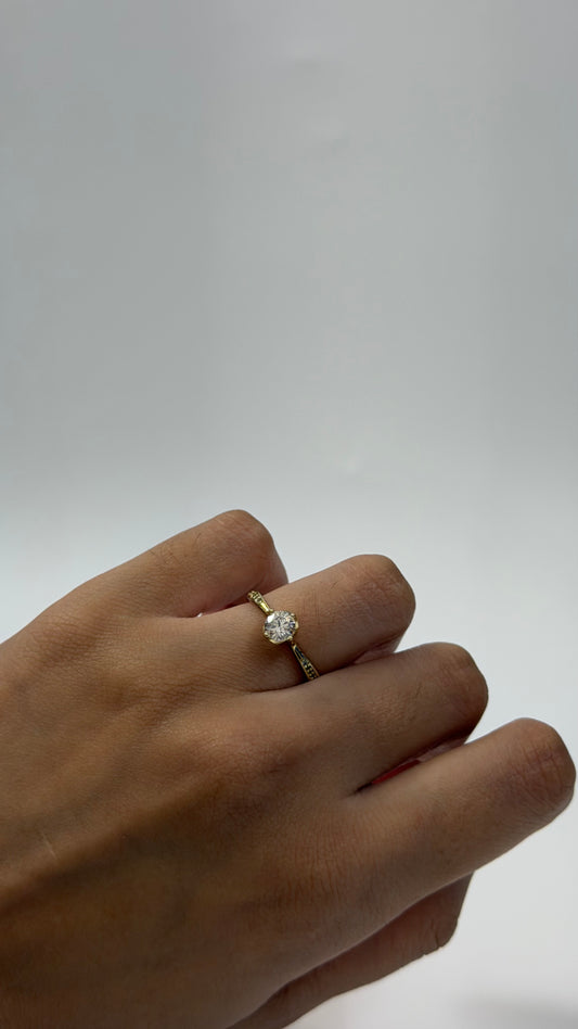 White Diamond Ring size 7
