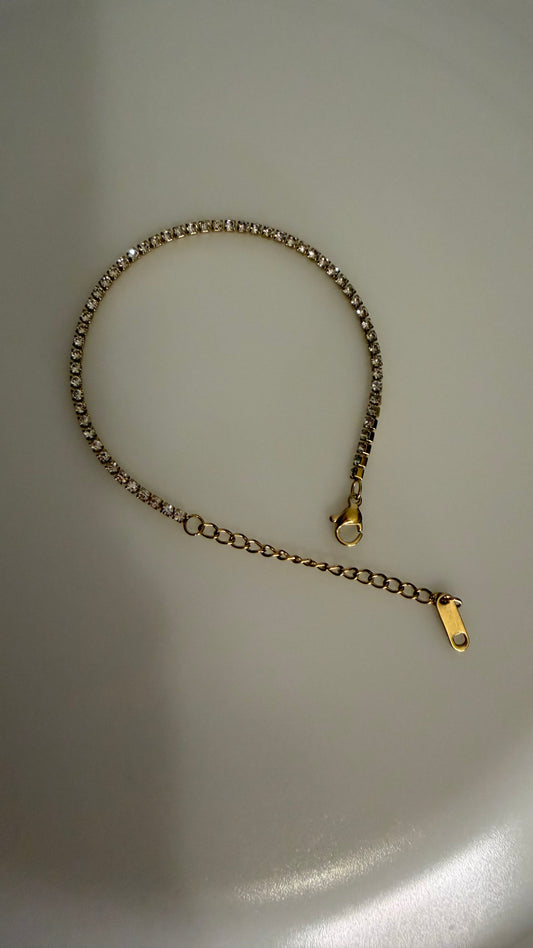 Diamond studded Chain Bracelet