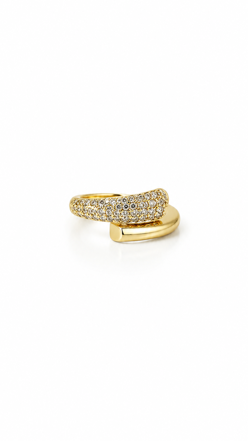 Adjustable Gold-Plated Statement Ring