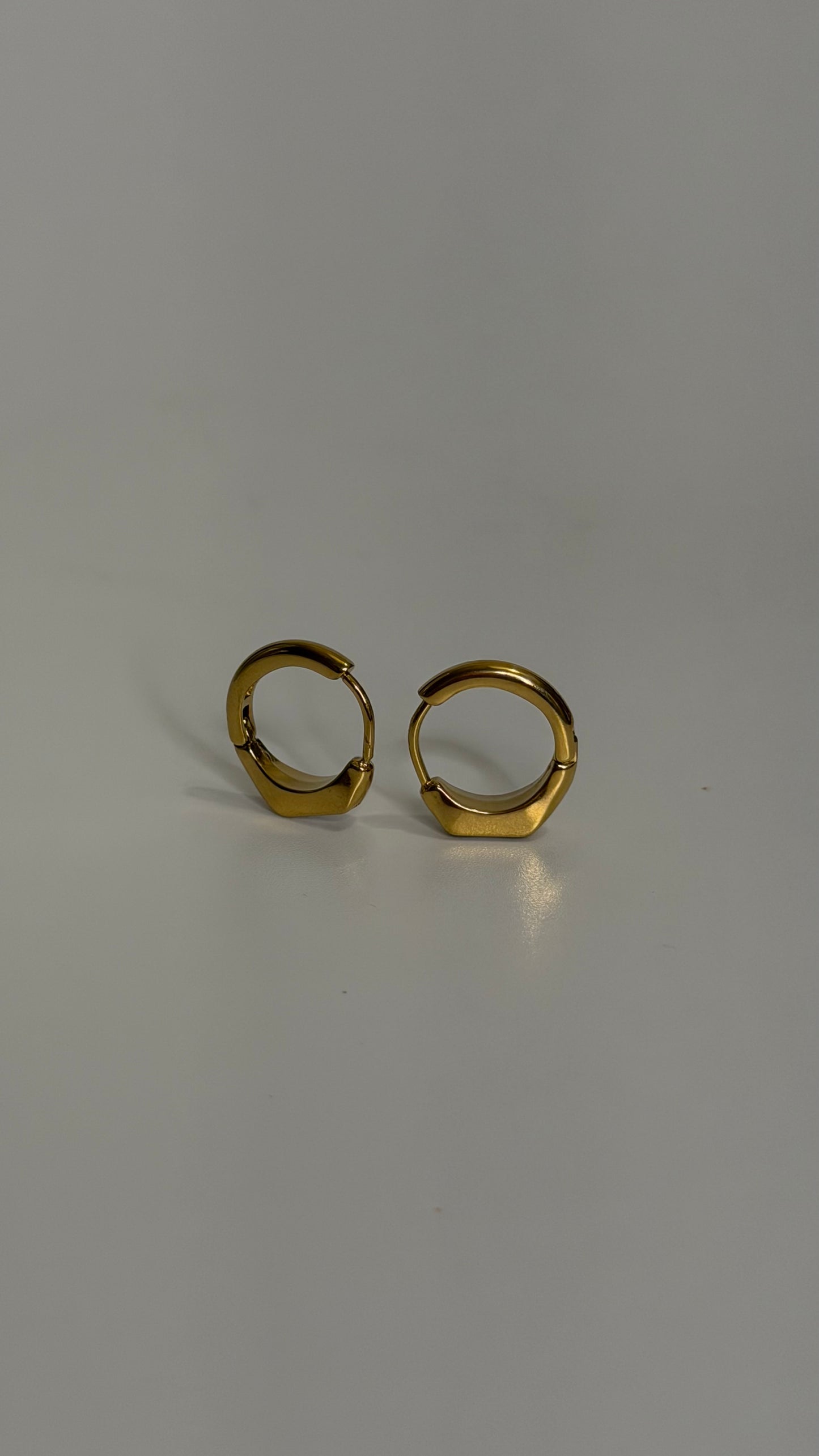 Minimal Gold Studded Earrings J