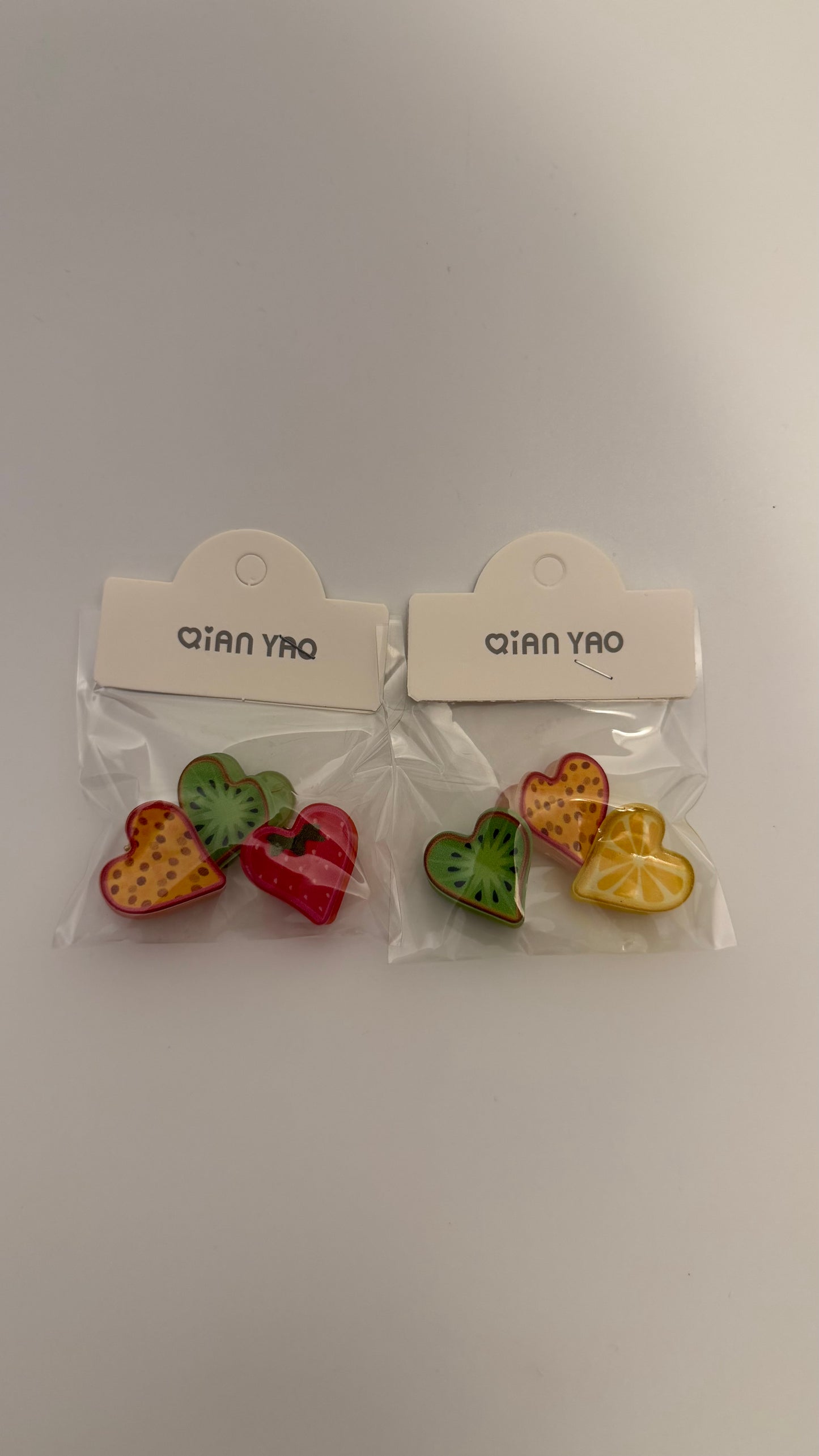 Cute Baby Fruits Hair claws (pack of 2) 6pcs