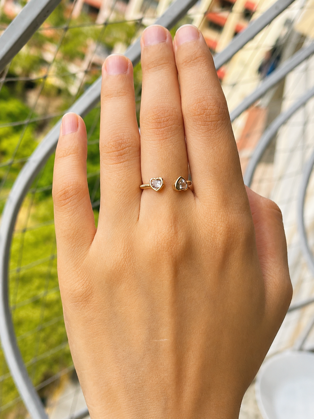 Forever Hearts Open Ring