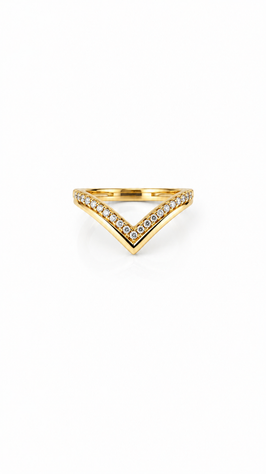 Adjustable Heart Shaped Gold-Plated Statement Rings