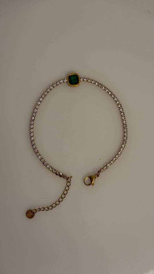 Emerald Chain Bracelet