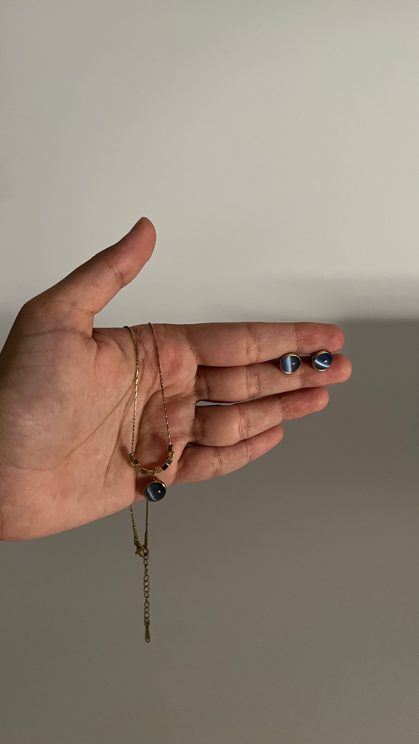 Blue Cat's Eye Set
