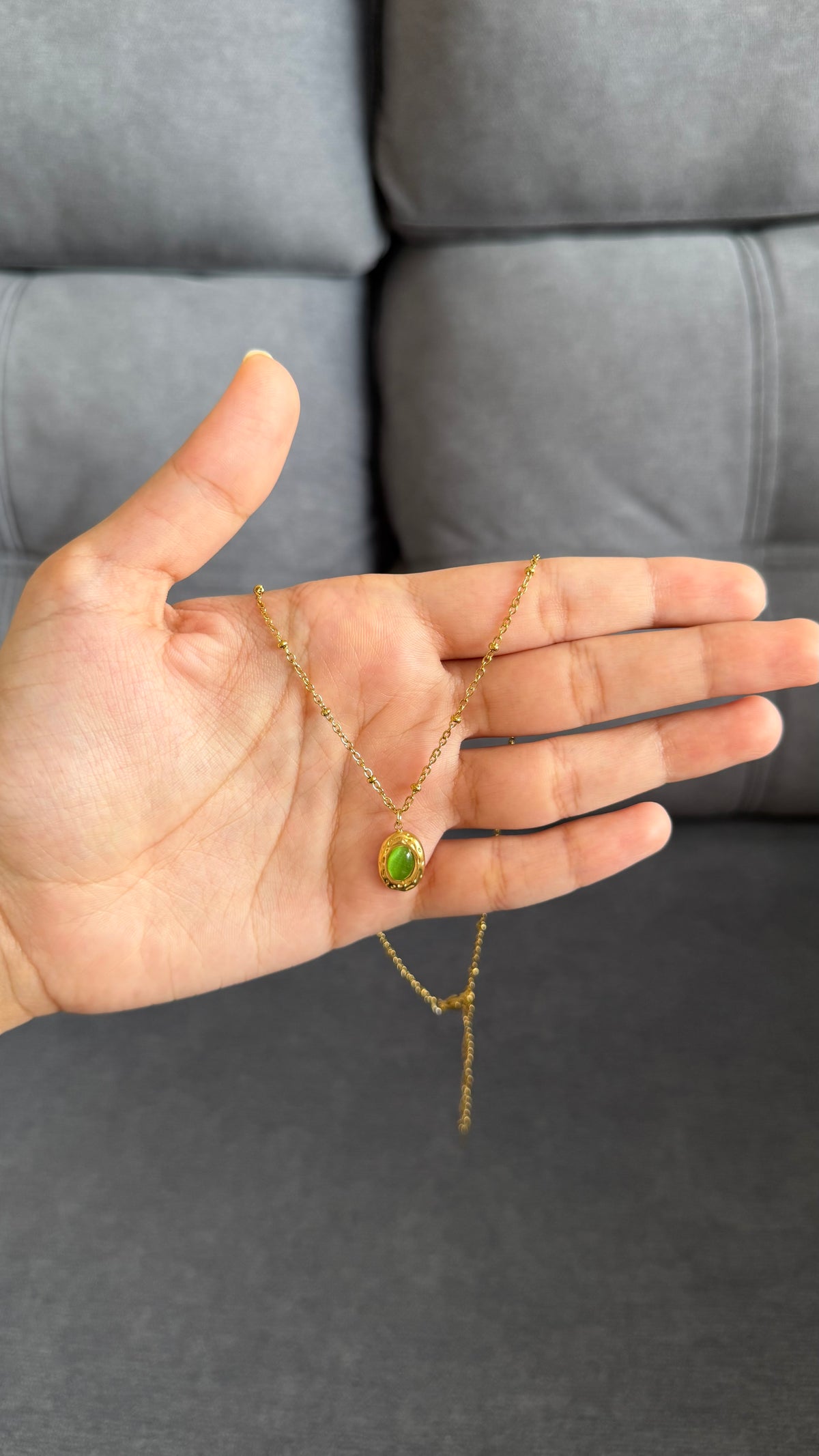 Emerald Green necklace A