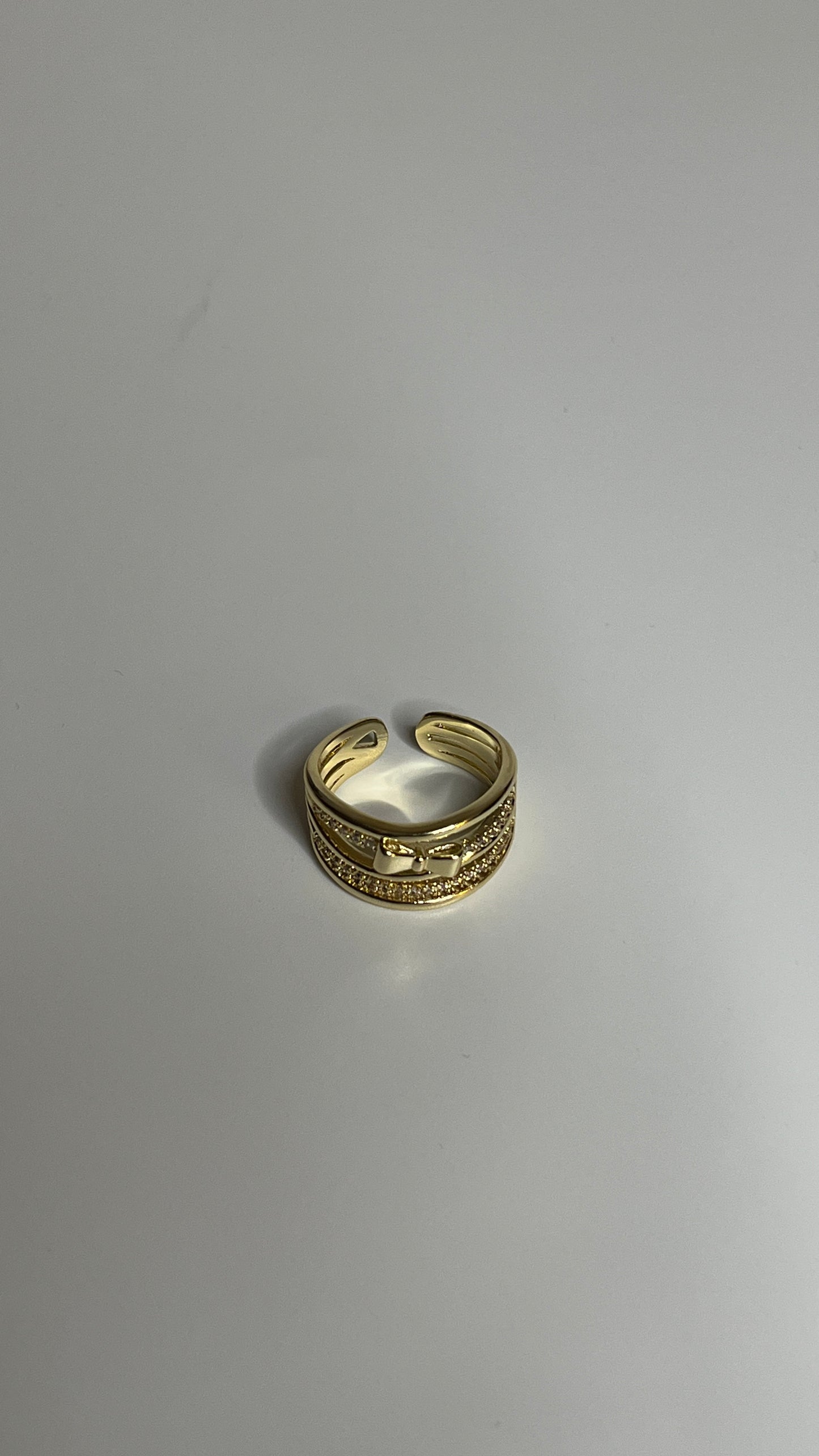Bow Studded Ring