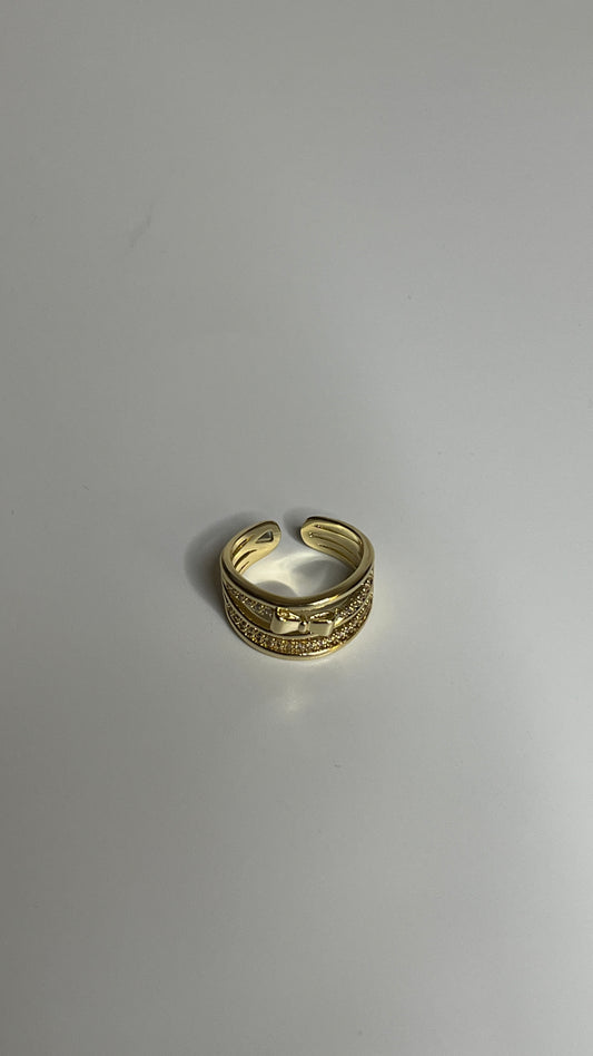 Bow Studded Ring