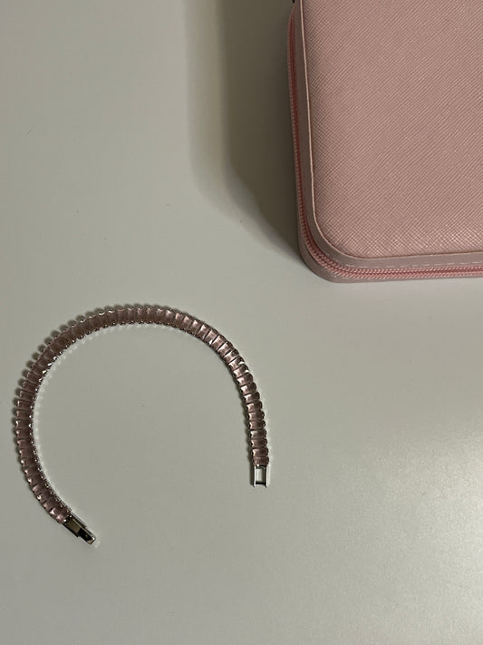 Baby Pink Tennis Bracelet