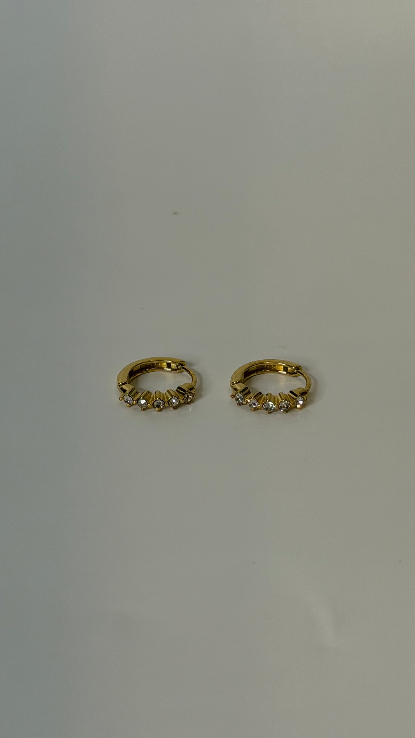 Minimal studded shaped Diamond Gold Studded Earrings P