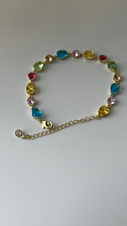 Rainbow Tennis Bracelet
