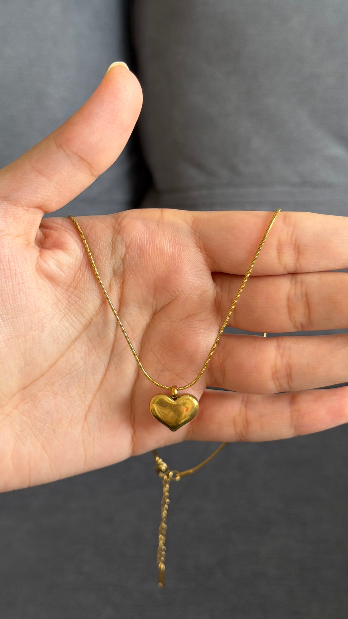 Golden Heart necklace D