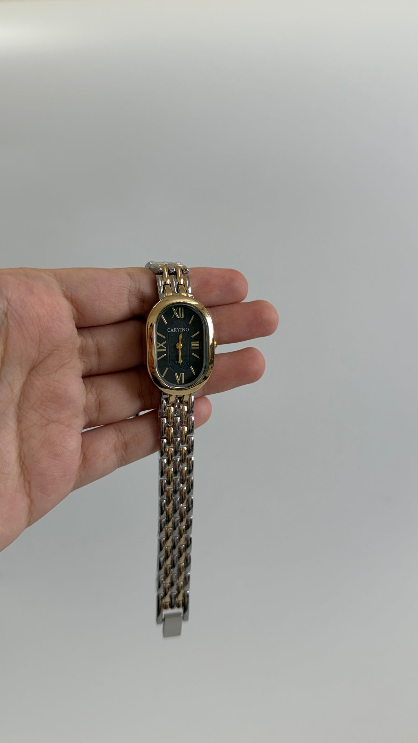 Dual tone black watch