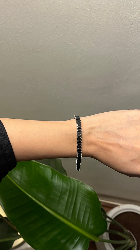 Black Tennis Bracelet