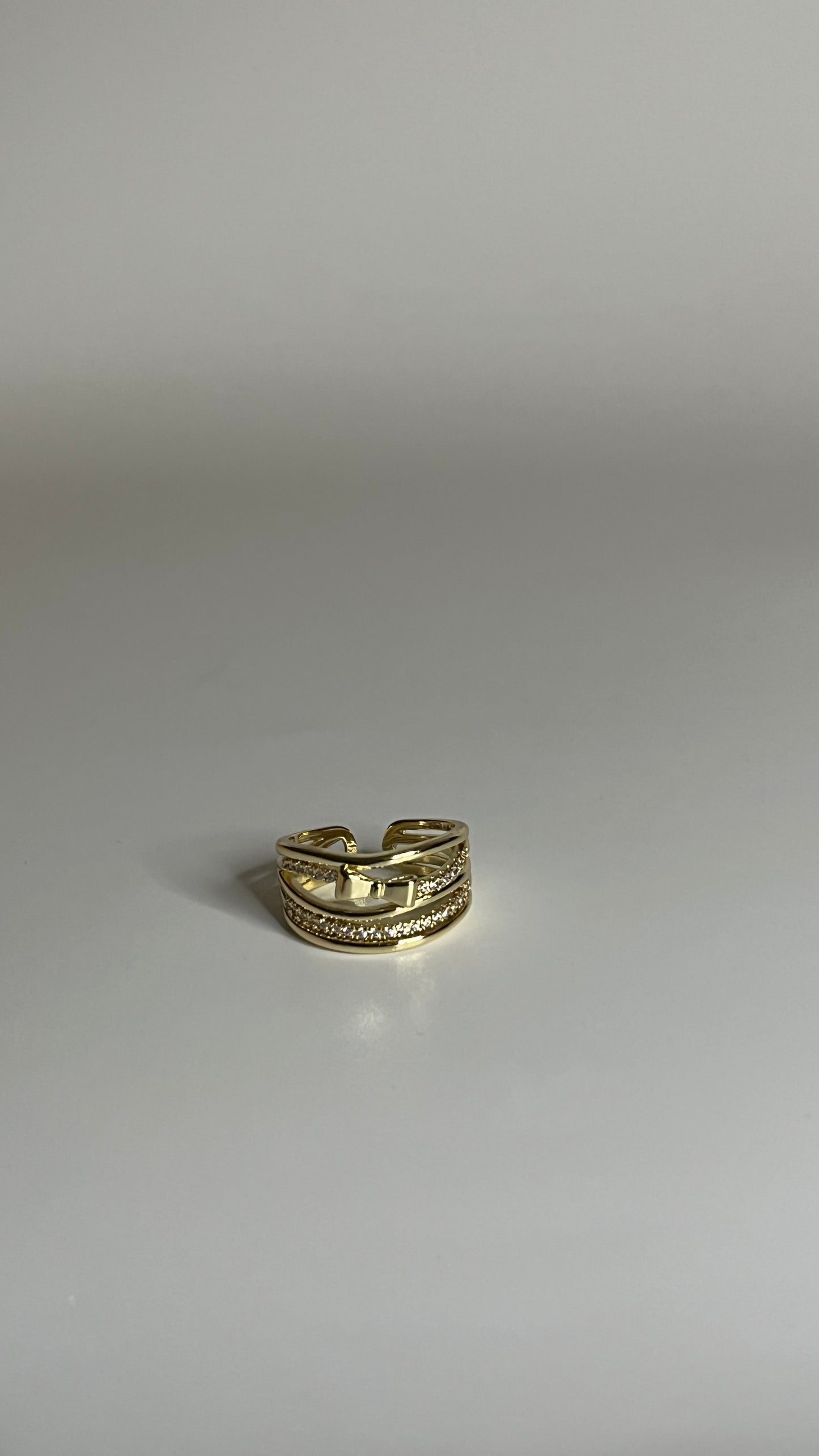 Bow Studded Ring