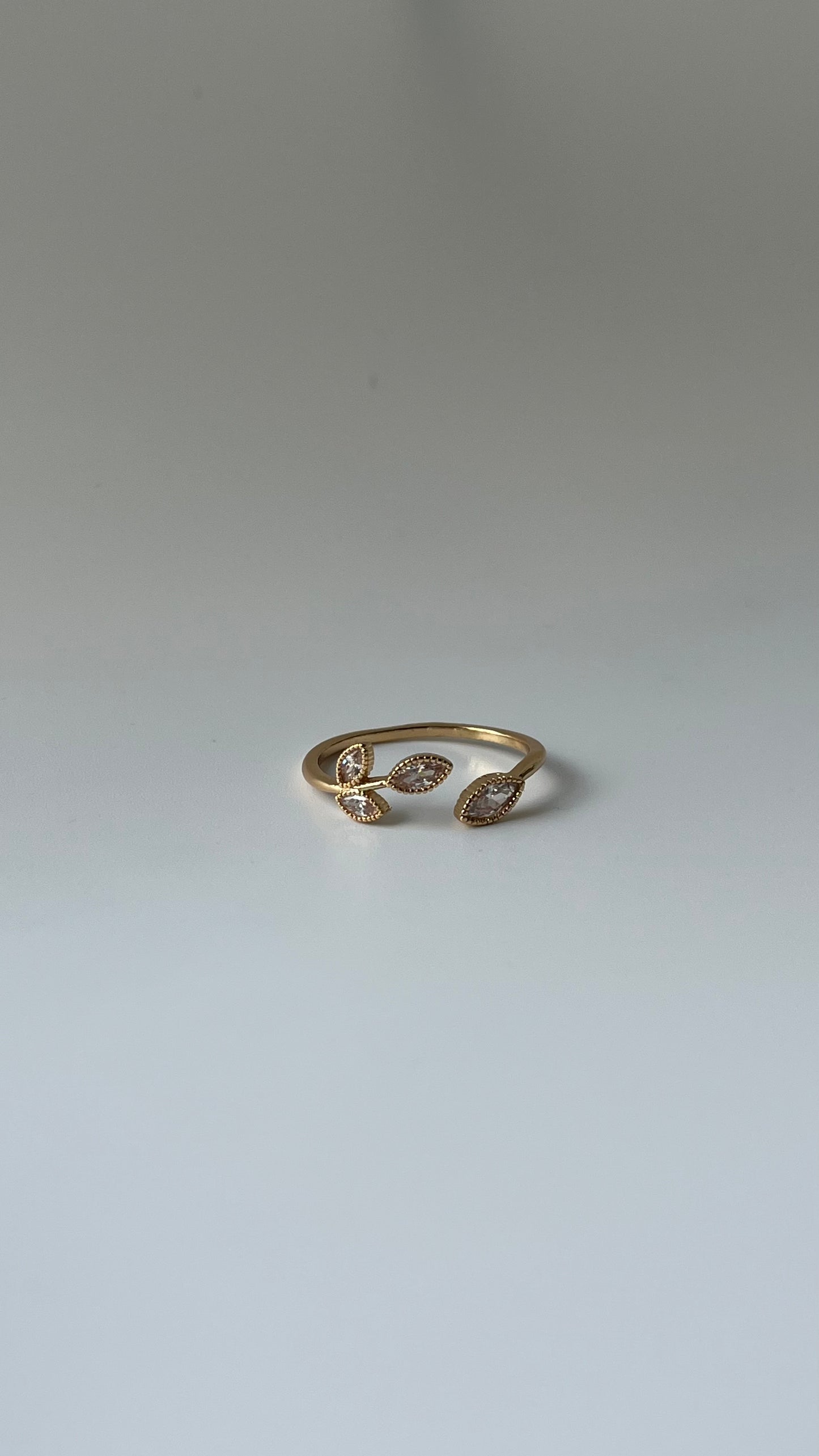 Minimalistic Leaf Ring