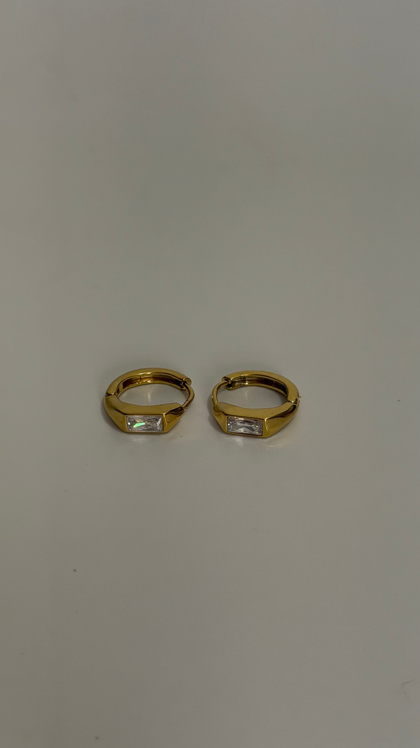 Minimal Gold Studded Earrings J