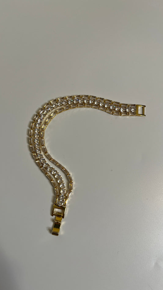 Layered Crystal Bracelet
