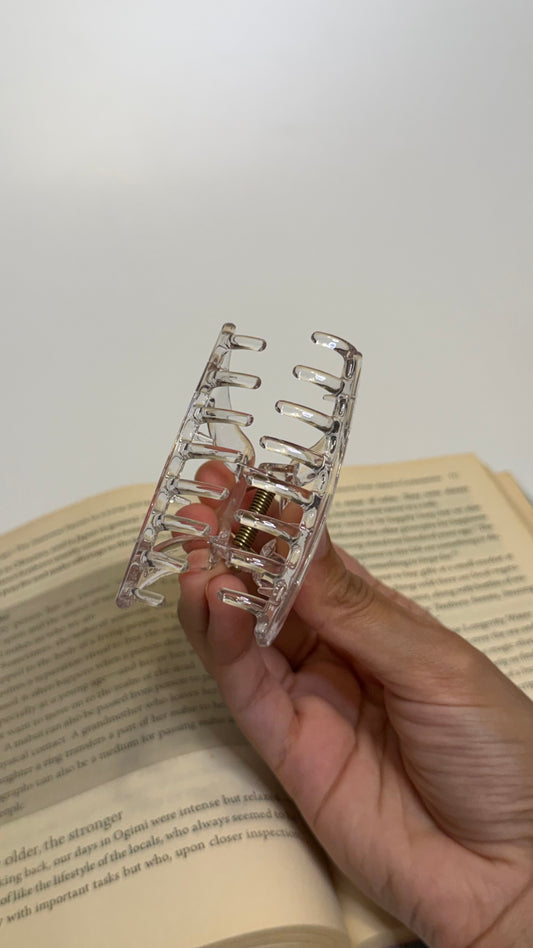 Transparent Hair Claw (pack of 2)