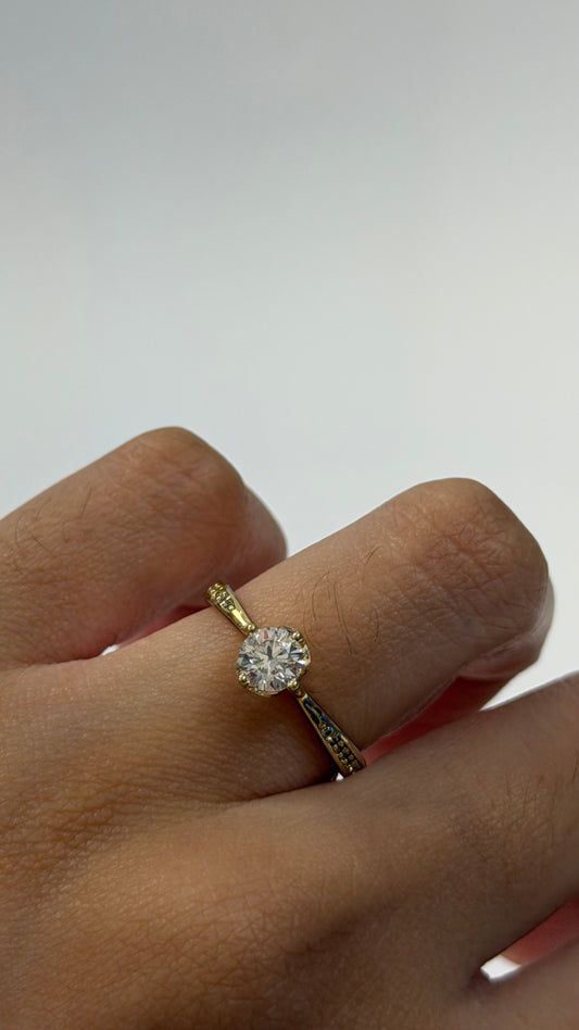 White Diamond Ring size 7