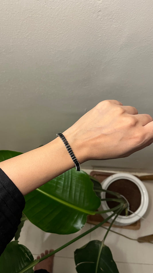 Black Tennis Bracelet