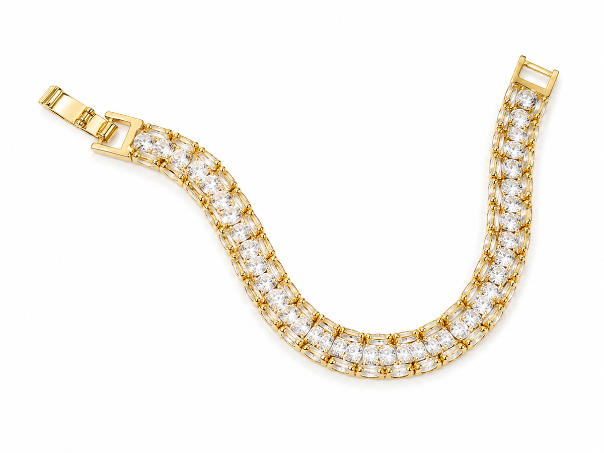 Layered Crystal Bracelet