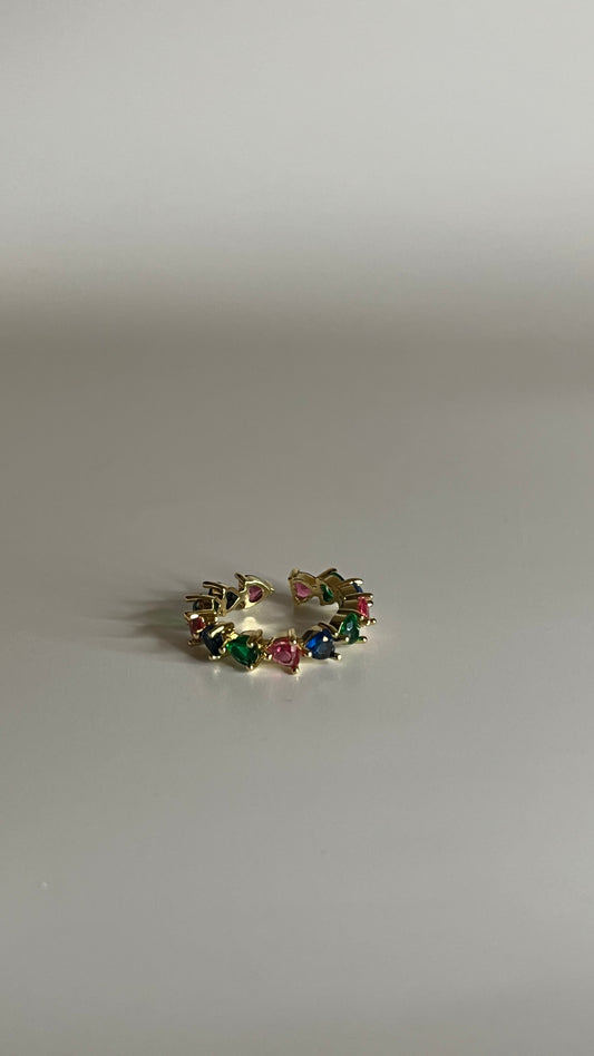 Colorful Heart Ring