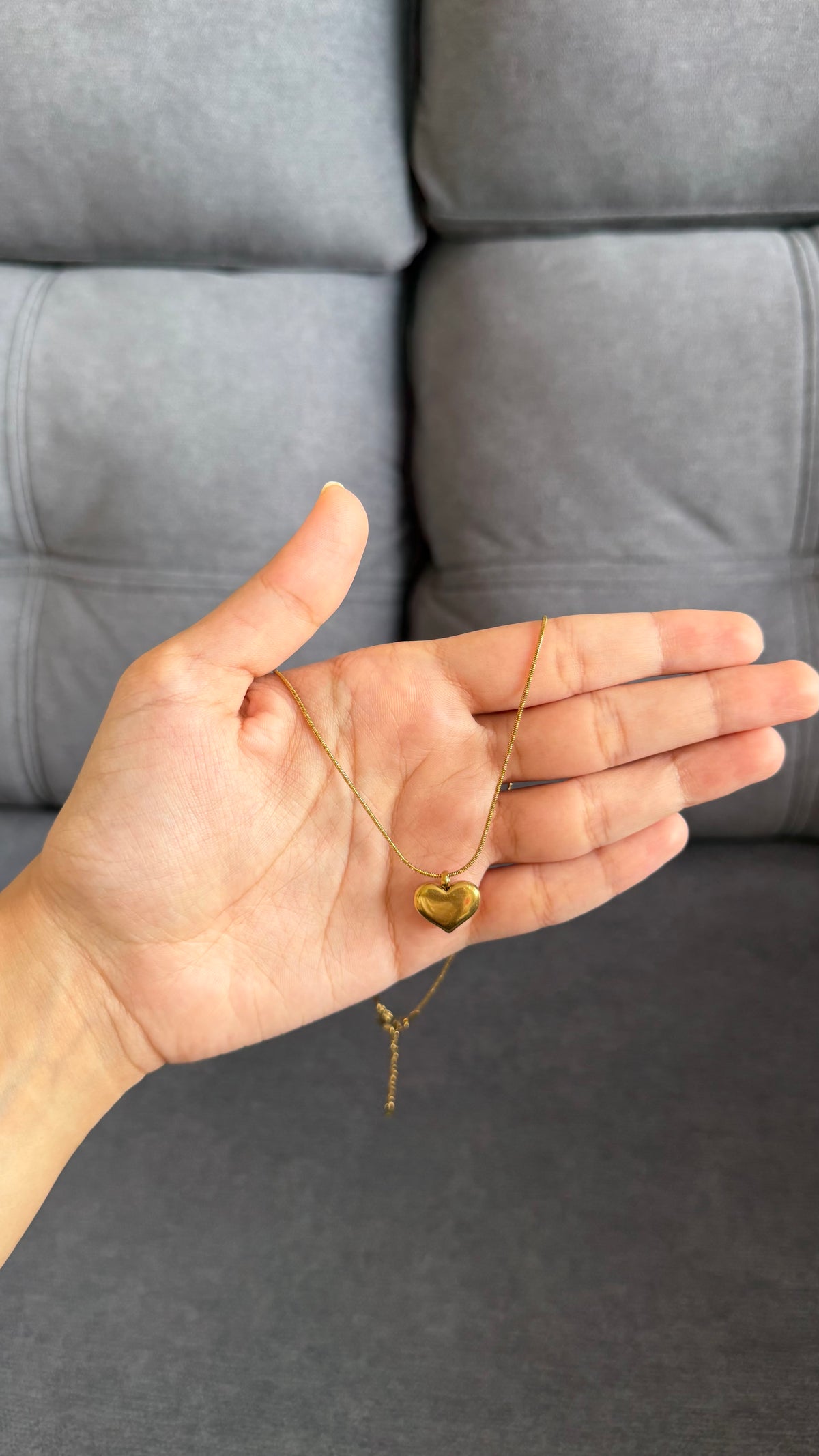 Golden Heart necklace D