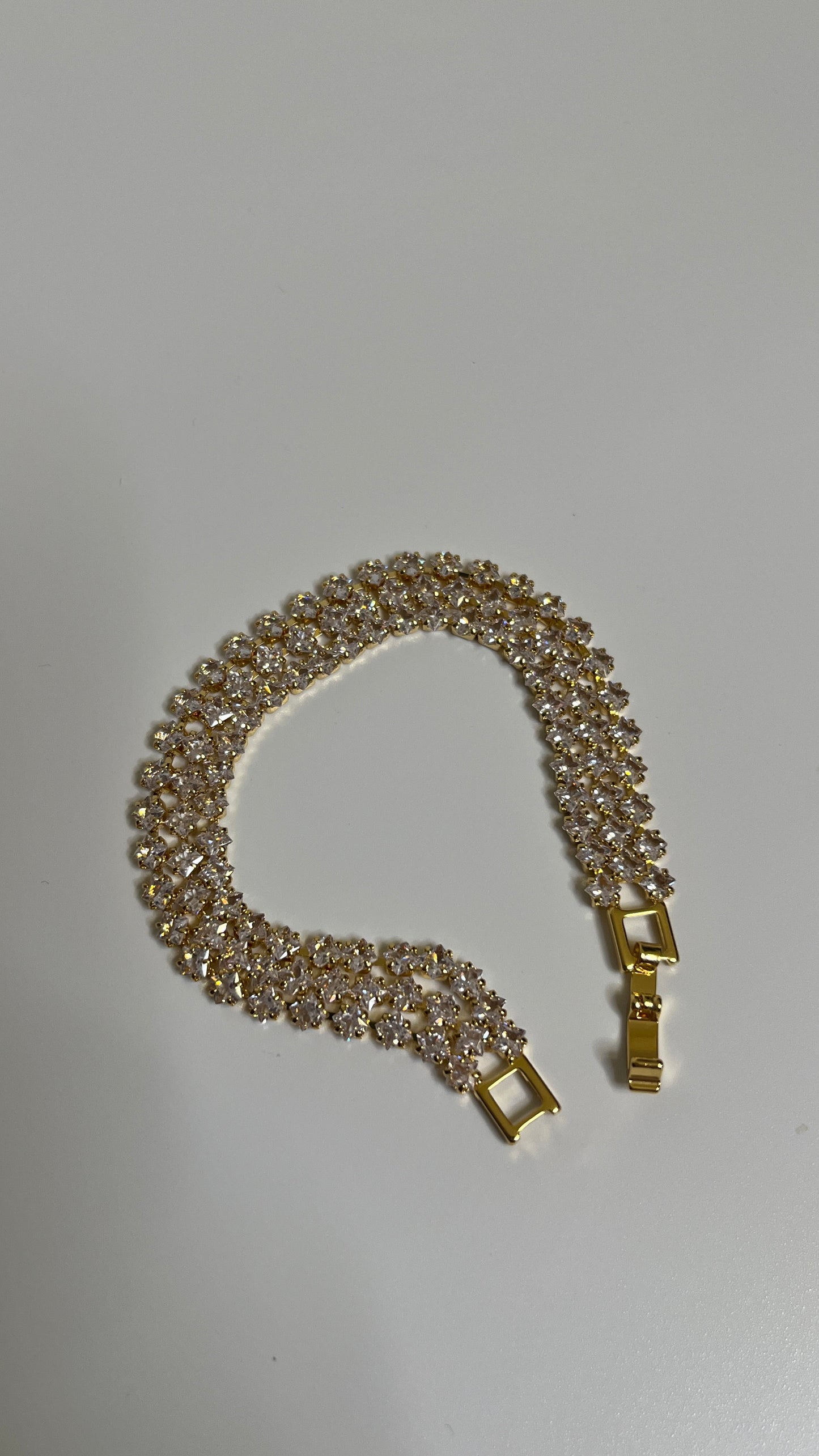 Triple layered Crystal Bracelet
