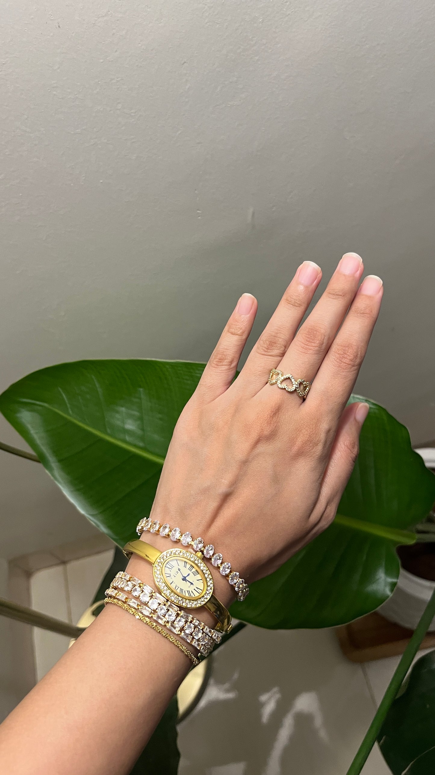Layered crystal Bracelet
