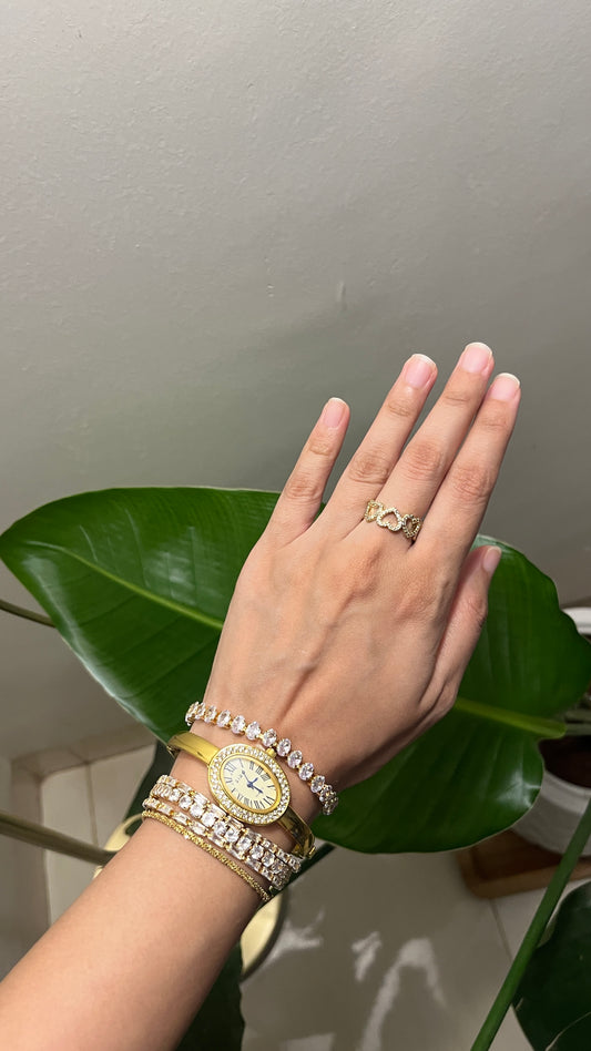 Layered Crystal Bracelet