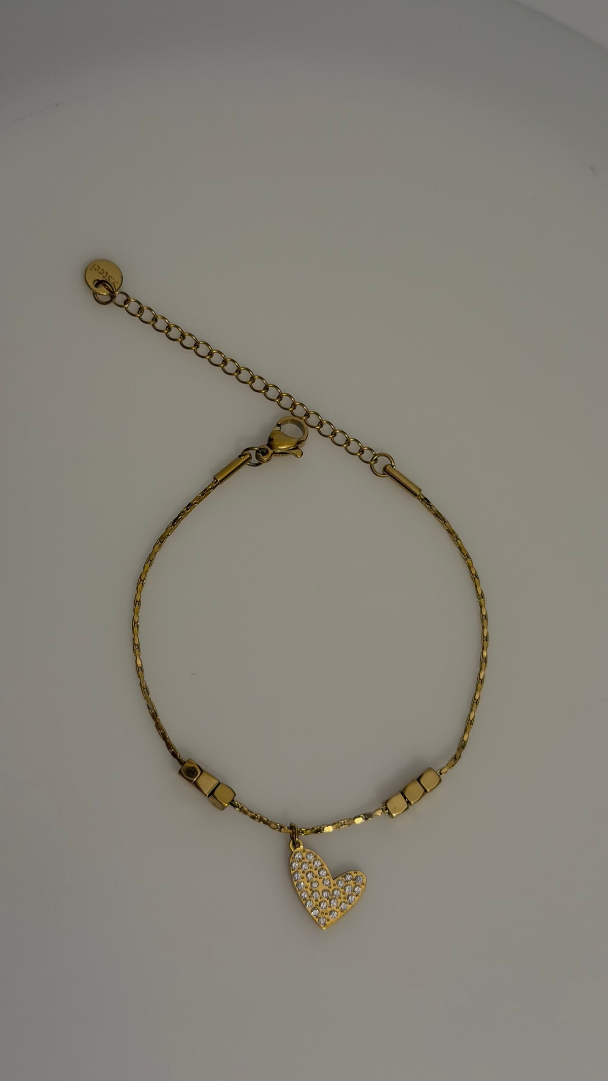 Heart stud Chain Bracelet