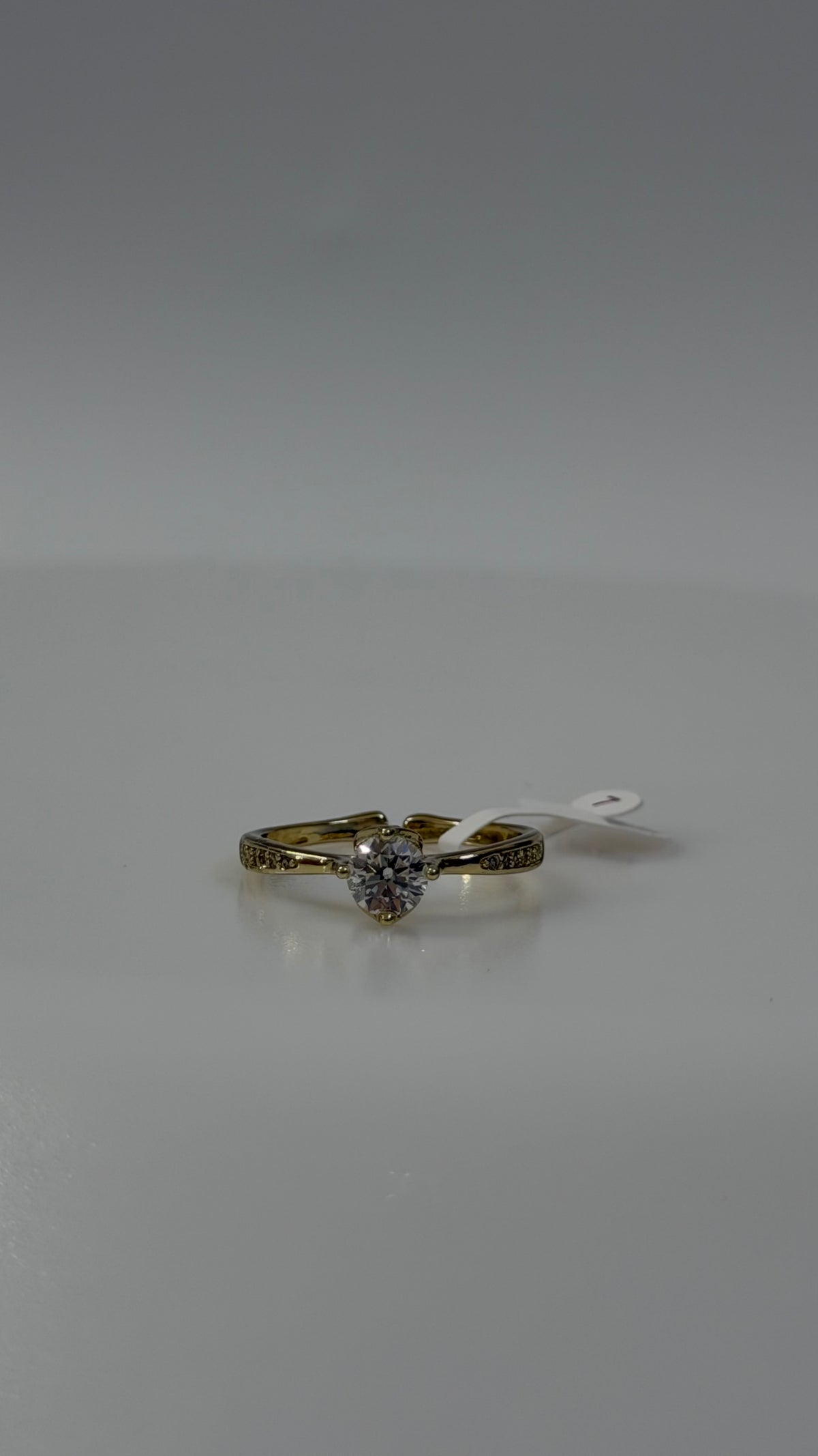 White Diamond Ring size 7