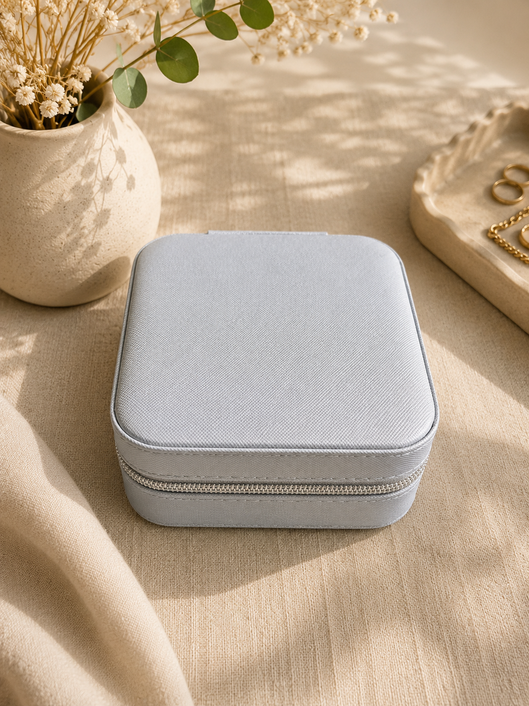 Rose Aura Travel Jewelry Organizer Box