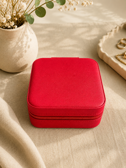 Travel Jewelry Box - Red