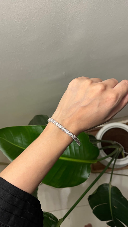 Pink & White Tennis Bracelet