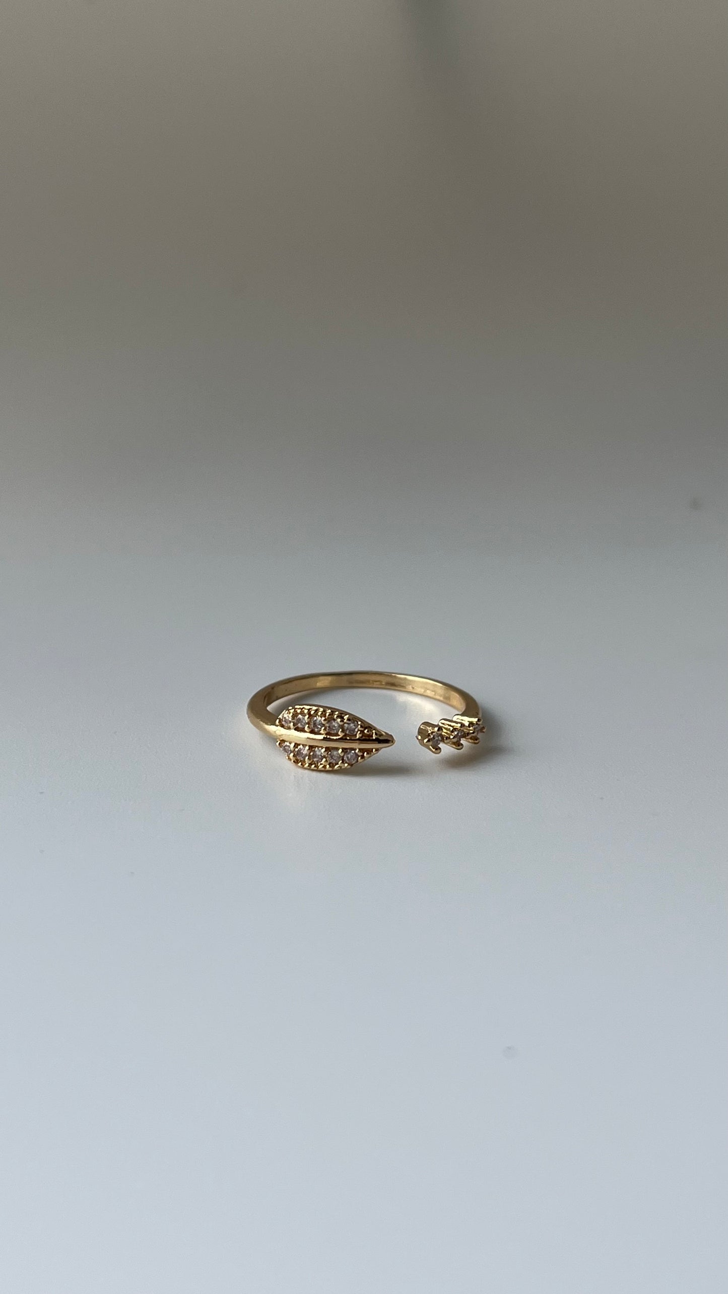 Minimalistic Leaf Shaped Ring