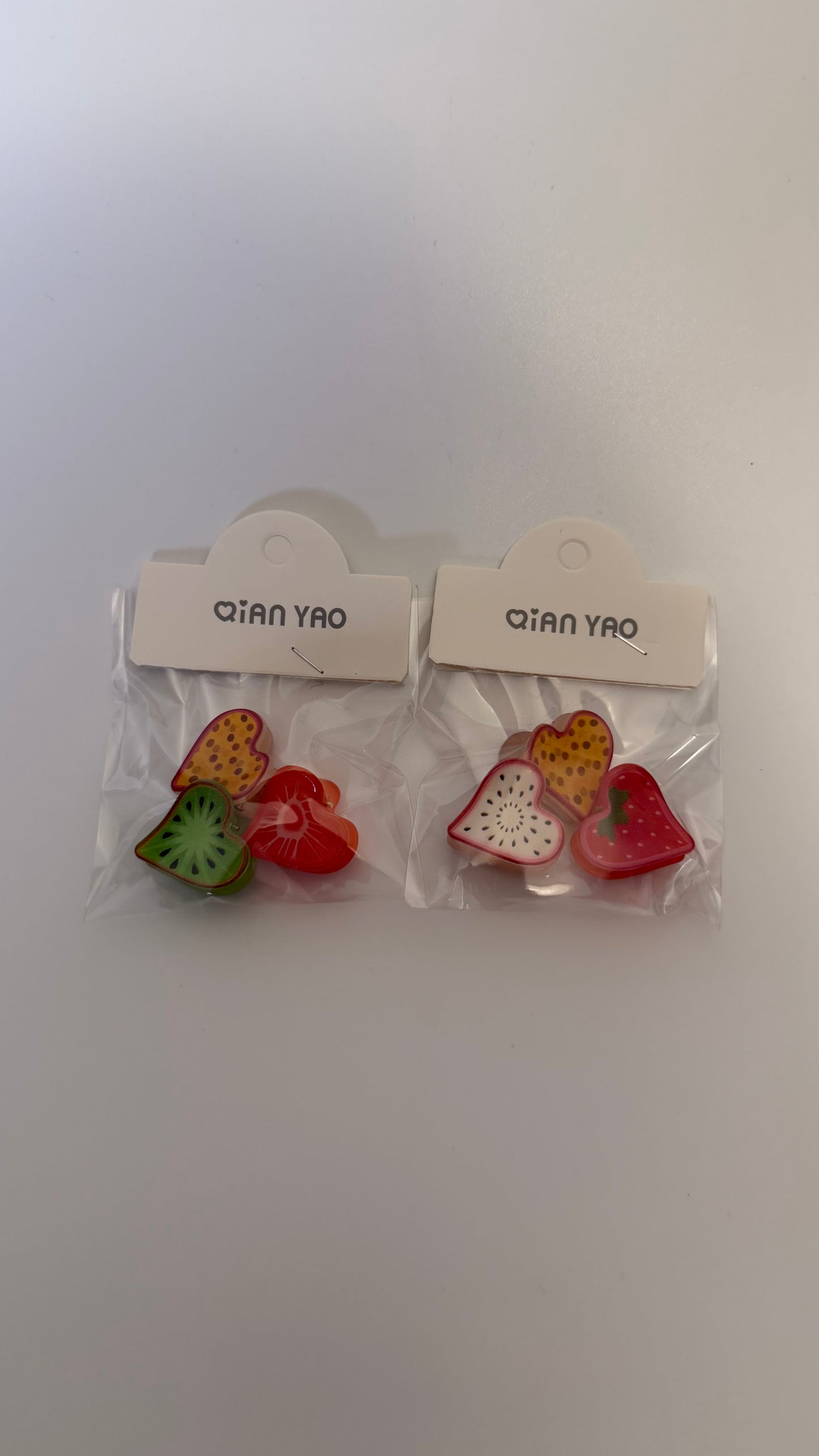 Cute Baby Fruits Hair claws (pack of 2) 6pcs
