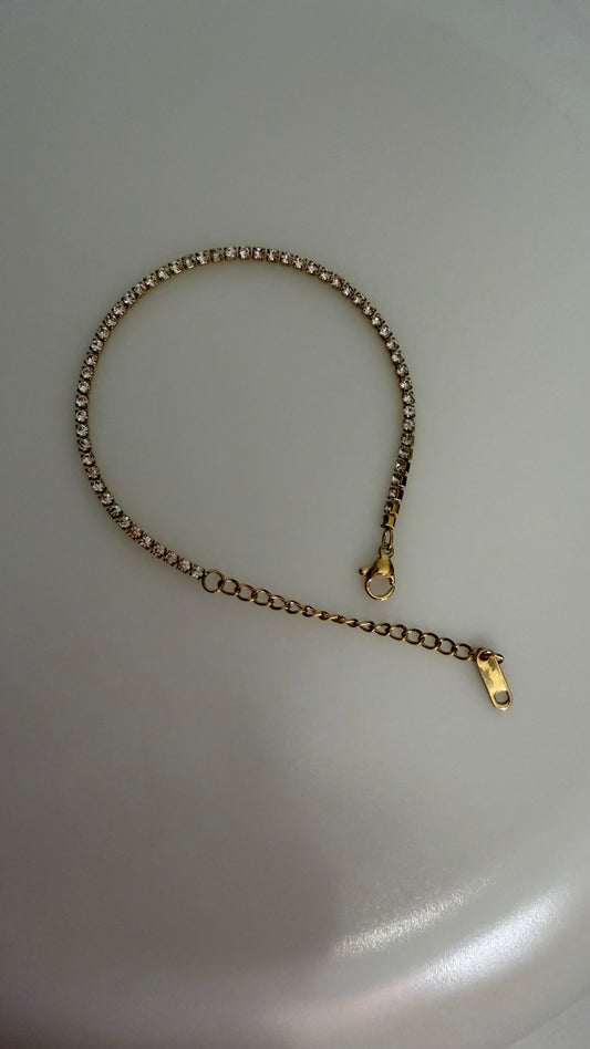Diamond studded Chain Bracelet