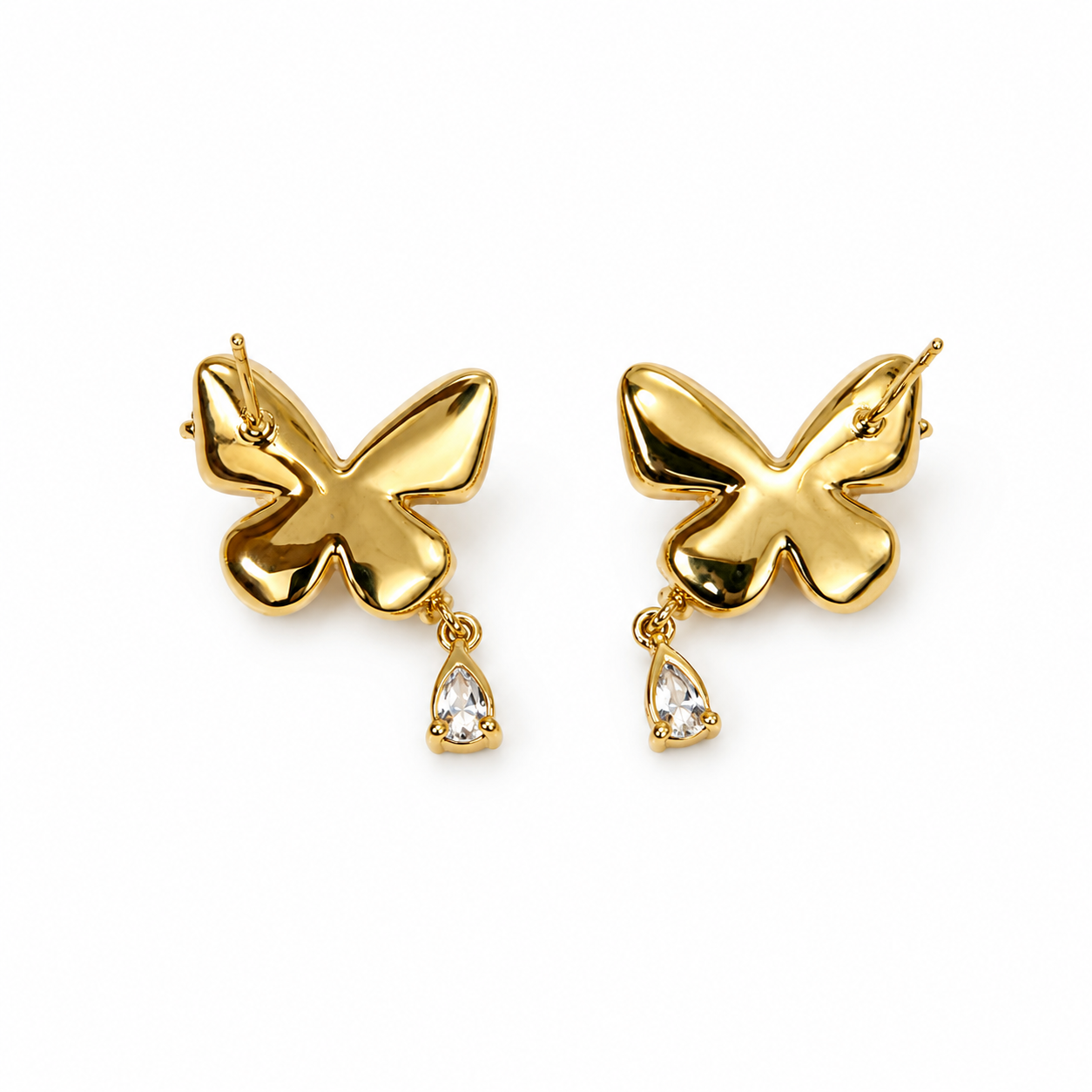 Pink Butterfly Earrings