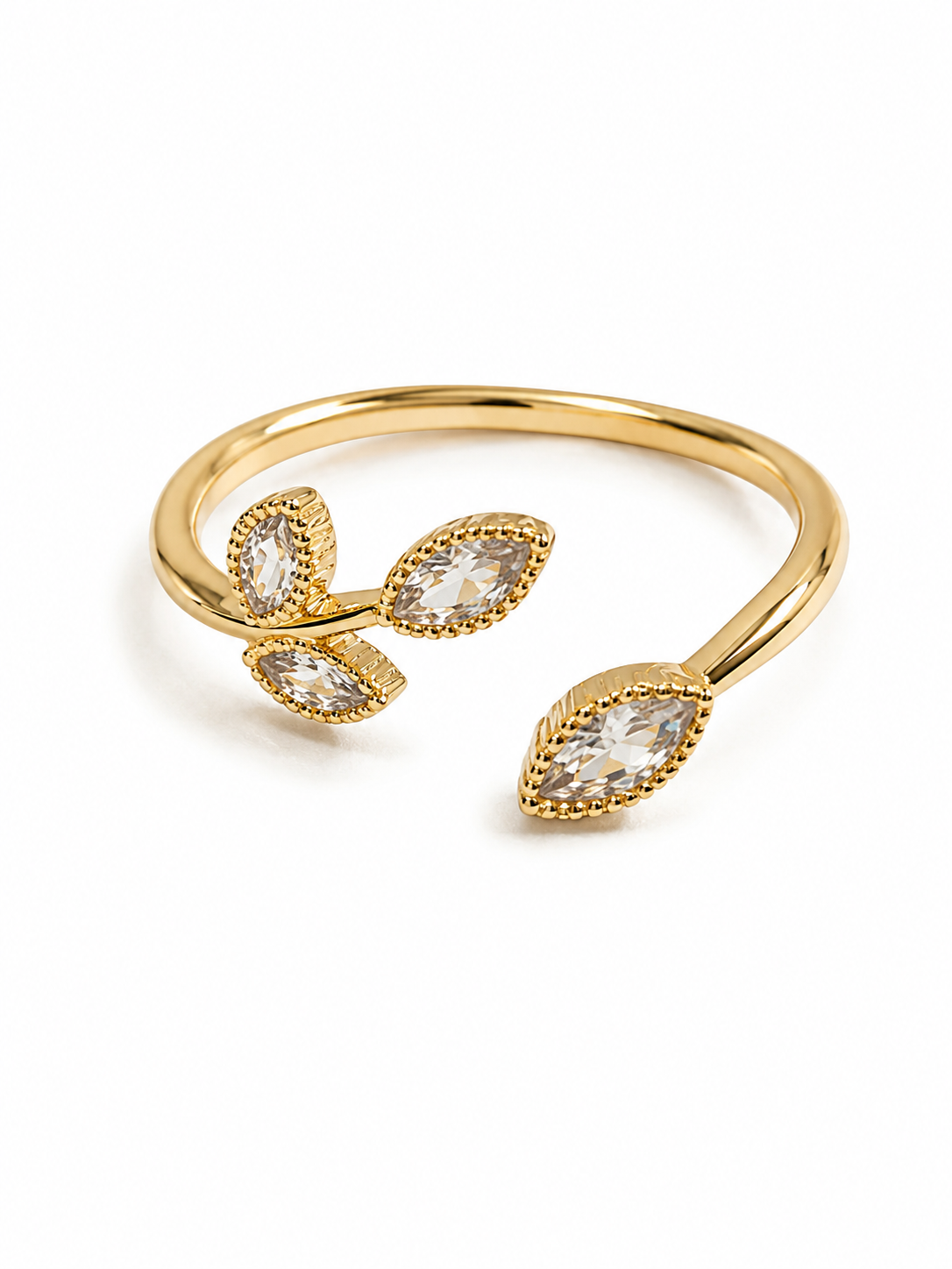 Minimalistic Leaf Ring