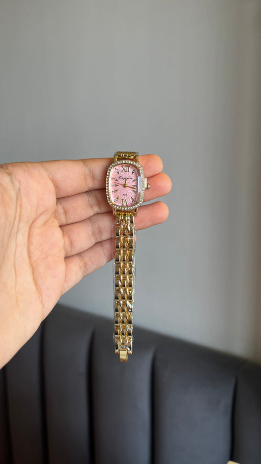 Pink Crystal Watch