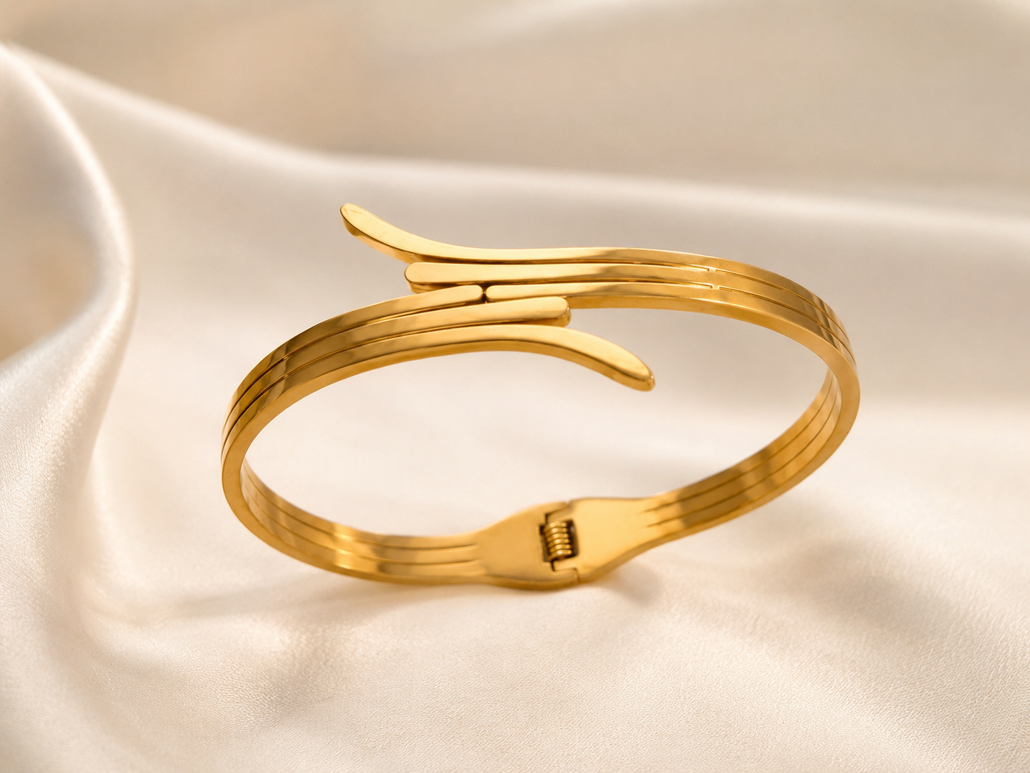Gold Wrap Cuff Bracelet