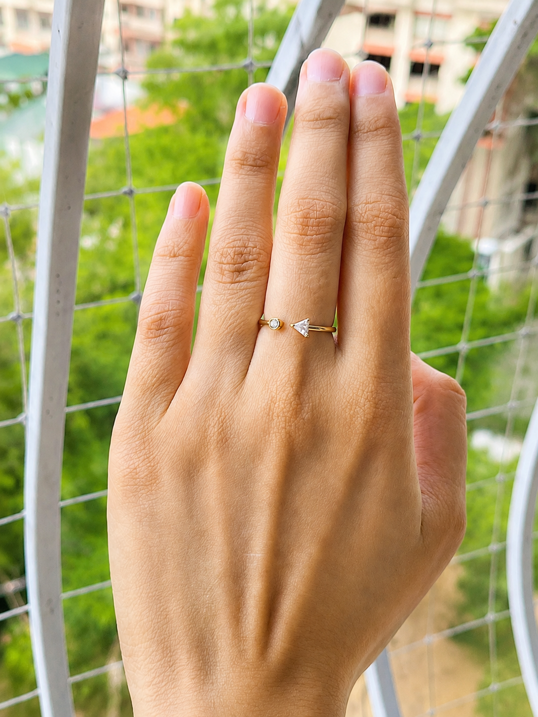 Celestial Spark Open Ring