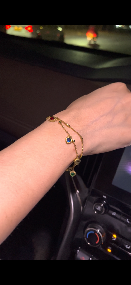 Heart Charm Bracelet